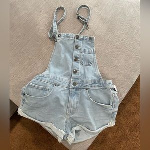 Forever 21 Light Denim Overalls